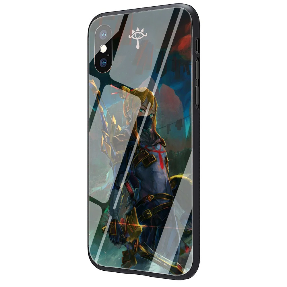 G9 Легенда о Зельде из закаленного стекла ТПУ черный чехол для iPhone 5 5S 6 6s 7 8 plus X XR XS 11 pro Max - Цвет: G9