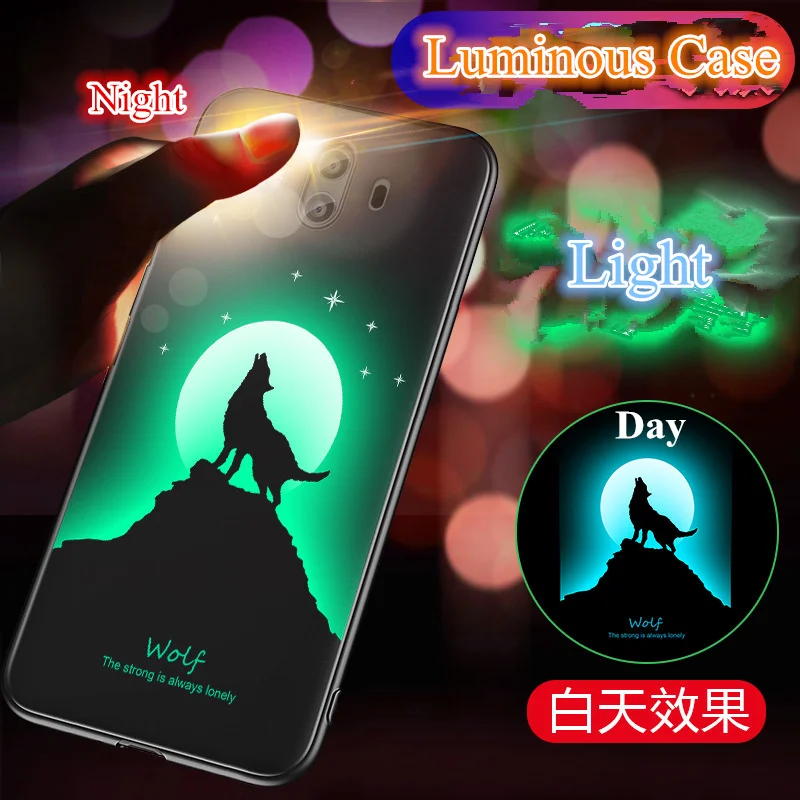 3D Световой чехол для huawei Коврики 10 Pro Lite телефона случаях Мягкие силиконовые ТПУ