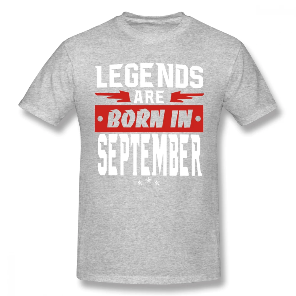 Legends Born In Футболка с принтом сентябрь для мужчин плюс размер пользовательская