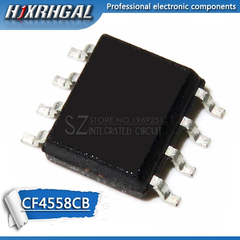 Free shipping 10pcs/lot Huajing CF4558CB CF4558 F4558 4558 SMD SOP-8 Operational Amplifier new | Электронные компоненты и