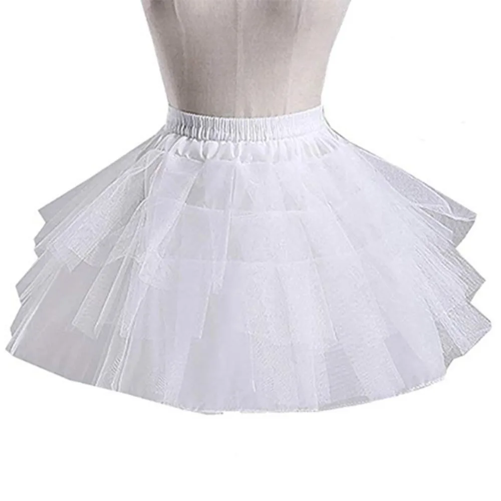 Детская кружевная юбка комбинация длинная бальная цветочный подъюбник для