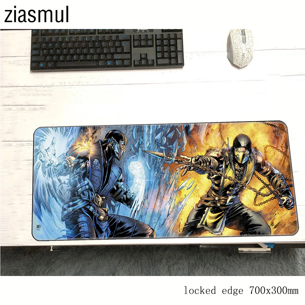 Коврик для мыши mortal kombat 700x300x3 мм коврик на запястье компьютерный Для Мыши игровые