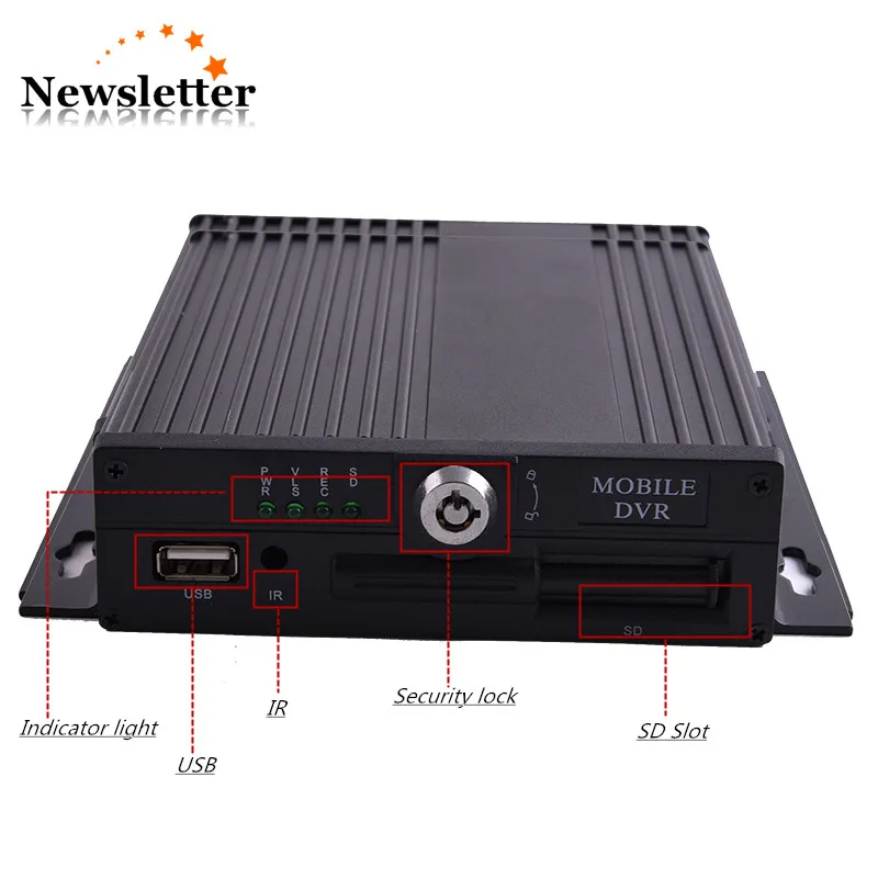 Цена по прейскуранту завода 4ch MDVR Одиночная SD карта для хранения автобуса