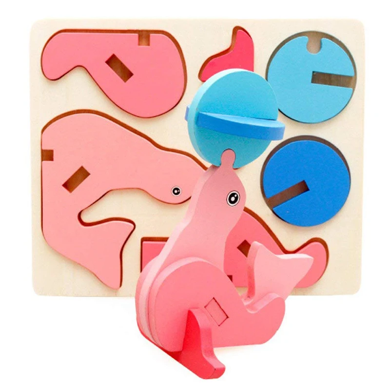 

3D Wood Puzzles For Children Baby Vehicle Puzzles Wood Toys For Learning And Environmental Assemble Animal Toy Educational Toy