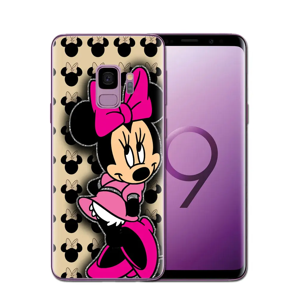 Mickey Minnie Silicone Case For Coque Samsung Galaxy S6 S7 Edge S8 S9 Plus J3 J5 J7 A5 A7 2016 2017 Note 8 A8 2018 Cover |