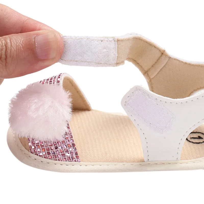 

2018 Summer Baby Girl Fashion PU Sequins First Walkers Casual Newborn Baby Shoes for 0-18 months