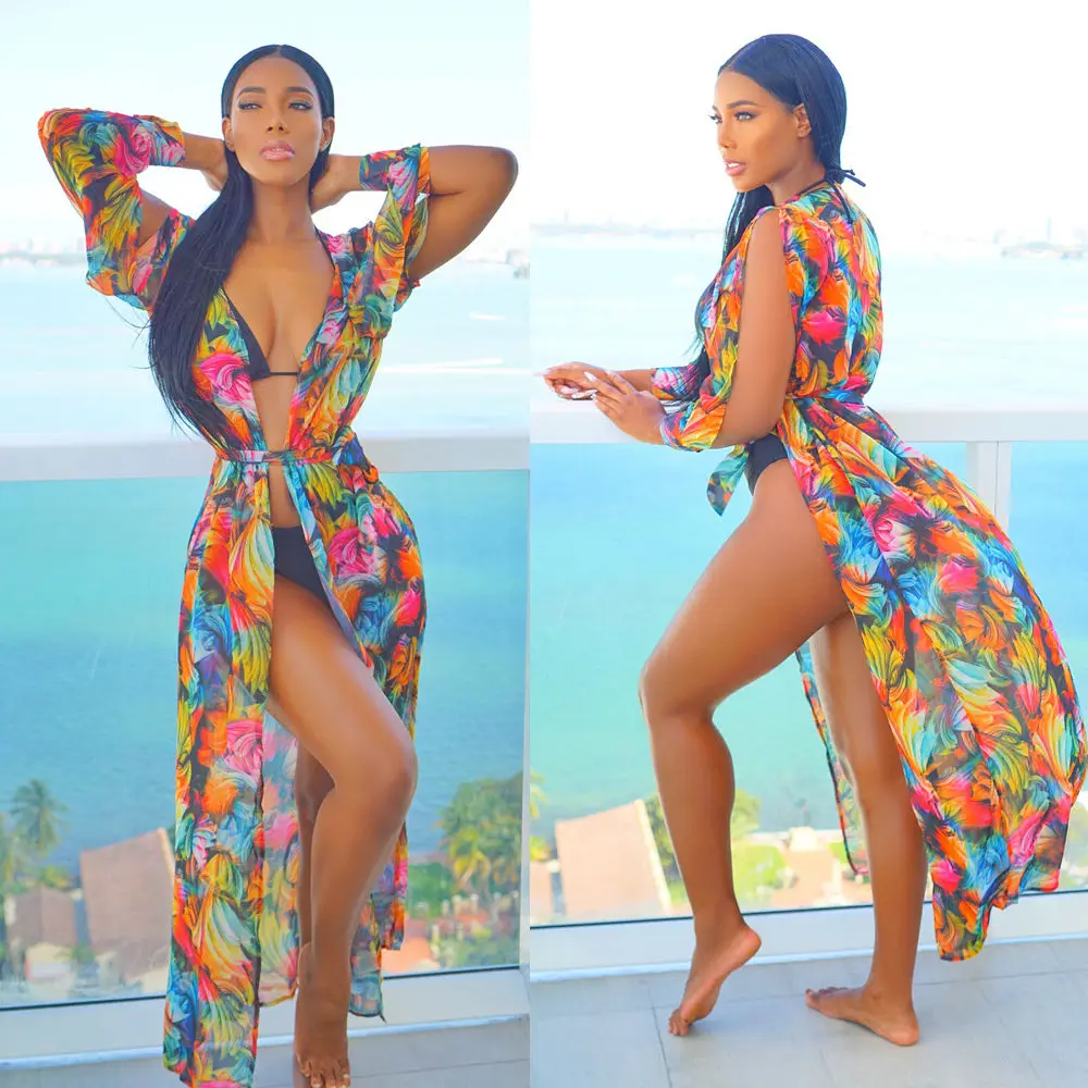 Лето 2017 женский купальный костюм кружевной купальник бикини накидка платье|swimwear