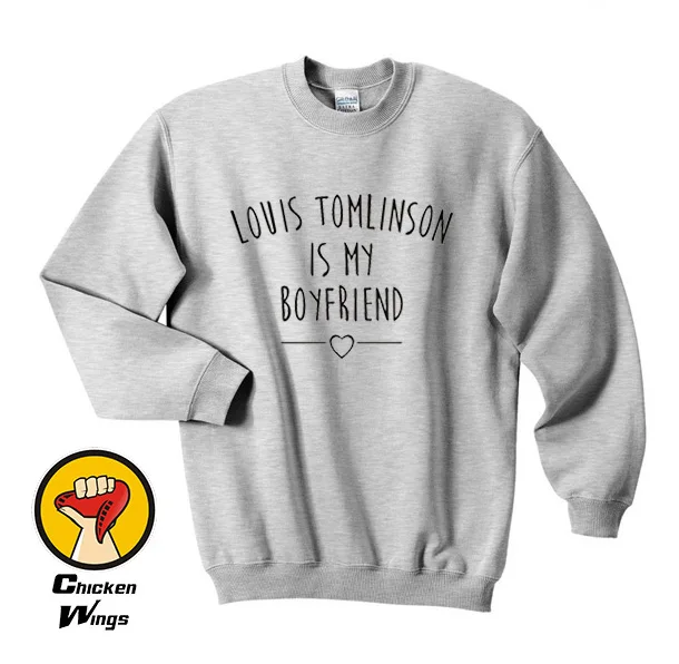 Футболка с принтом Луи Tomlinson is my boyfriend модная блоггерская хипстерская толстовка
