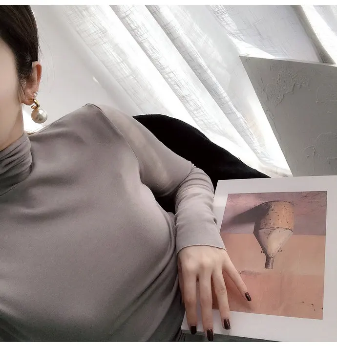 Новые модные женские серьги с жемчугом металлические геометрические