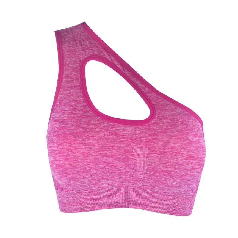 2019 сексуальный цельный спортивный бюстгальтер для женщин на одно плечо