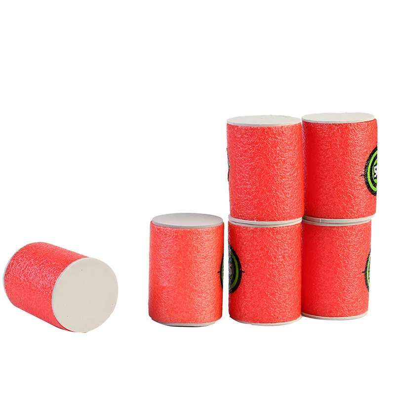 Target 7,2 см перезаполняемая игрушка пуля 100 шт. для Nerf пули полые отверстия головы дети полые пены мягкая мишень подарок на день рождения ребенок для N-strike - Цвет: Target