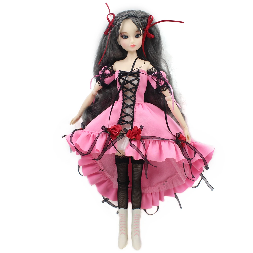 1/6 BJD MMGirl шарнирная одежда для тела обувь и головной убор модные игрушки внутри
