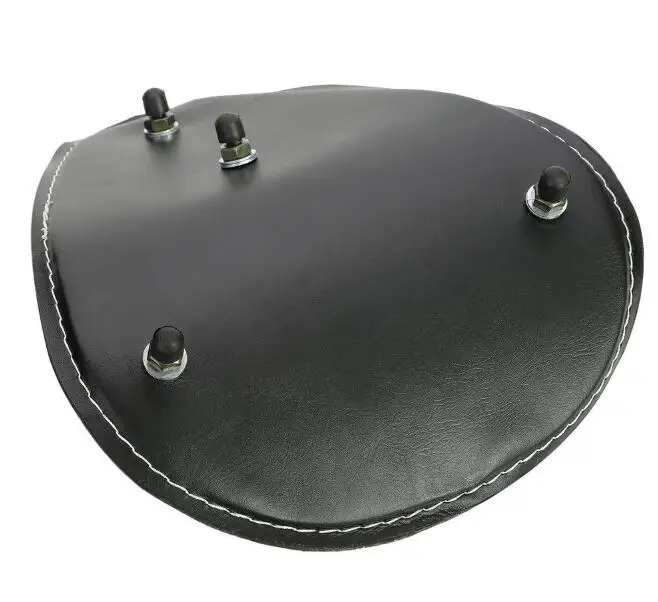 Black Leather Solo Seat for Harley Dyna Sportster 883 1200 XL Custom Bobber Chopper |