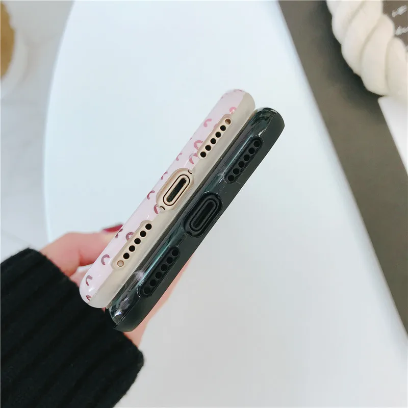 Boucho Candy Color Marble Phone Cases For iphone 8 Case X 6S 6 7 Plus Funny Geometry Splice Pattern Back Cover |