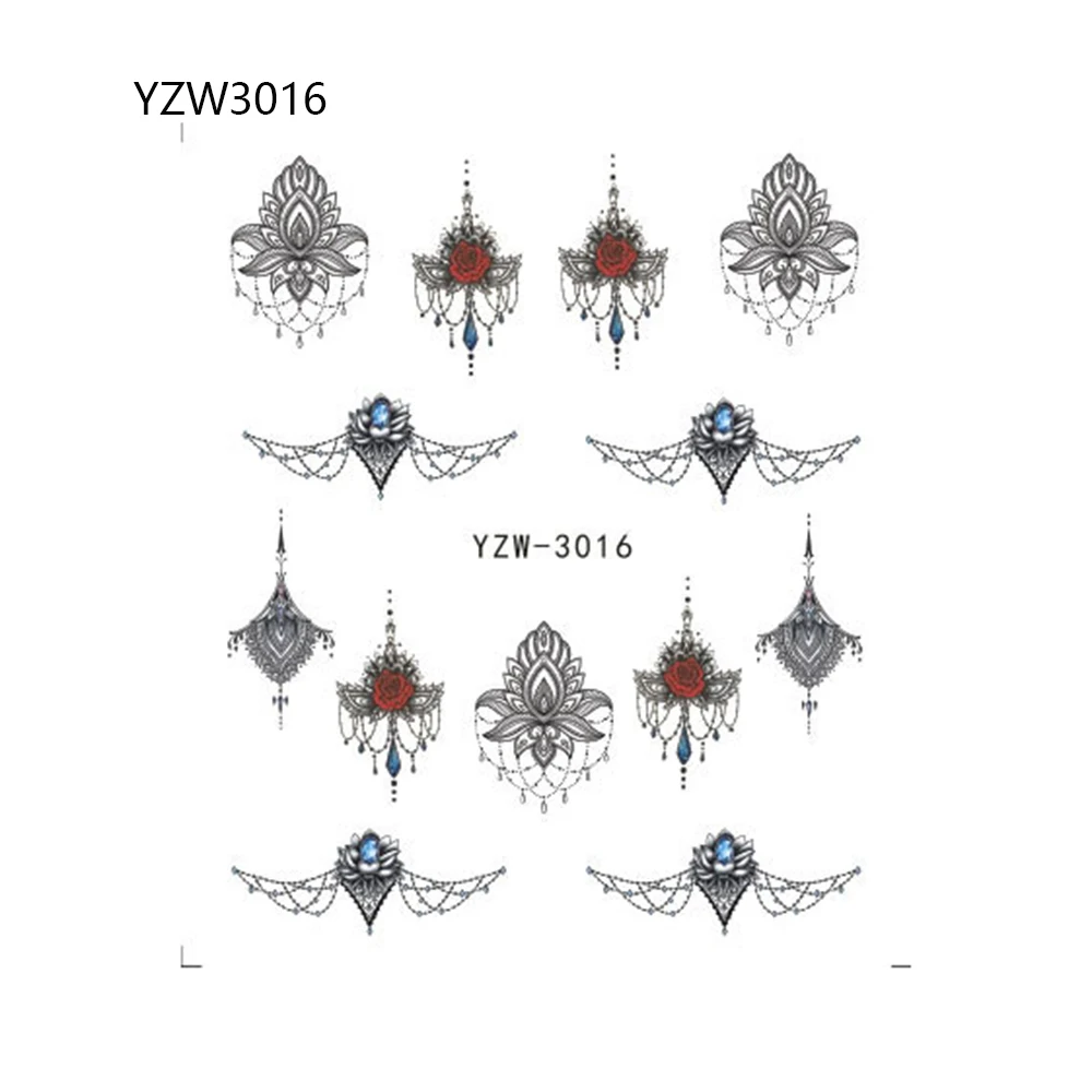 Водные Переводные наклейки для ногтей инструменты нейл-арта украшения красоты