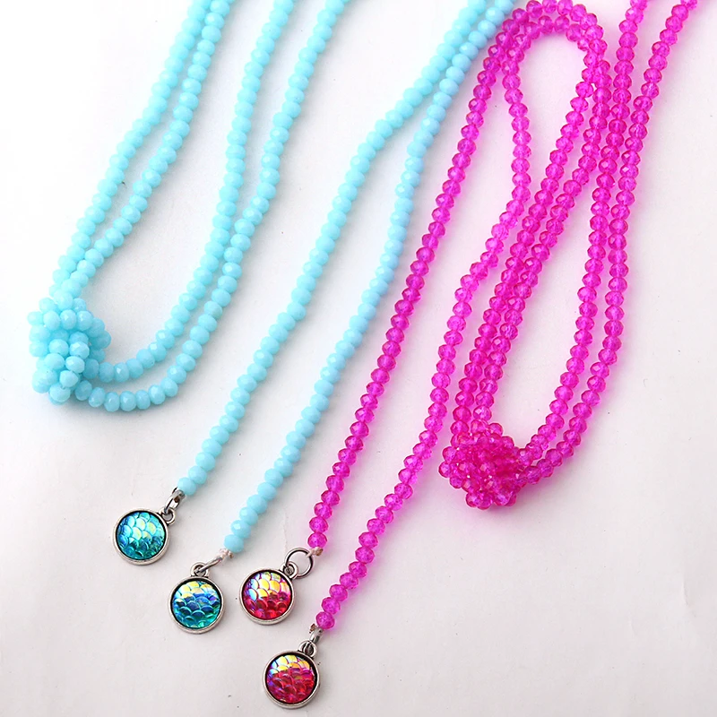 Новинка Бесплатная доставка модные мини 4 мм светло-голубые хрустальные бусины