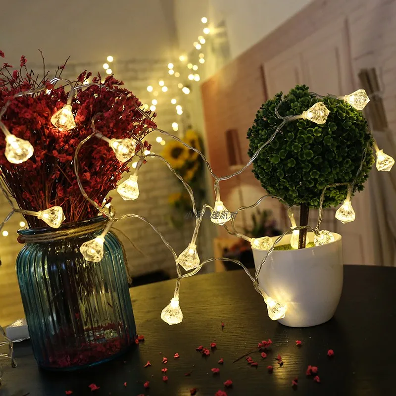 

Diamond Globe led String Lights Starry Fairy Lights for christmas home decor Wedding party Galrand decoration