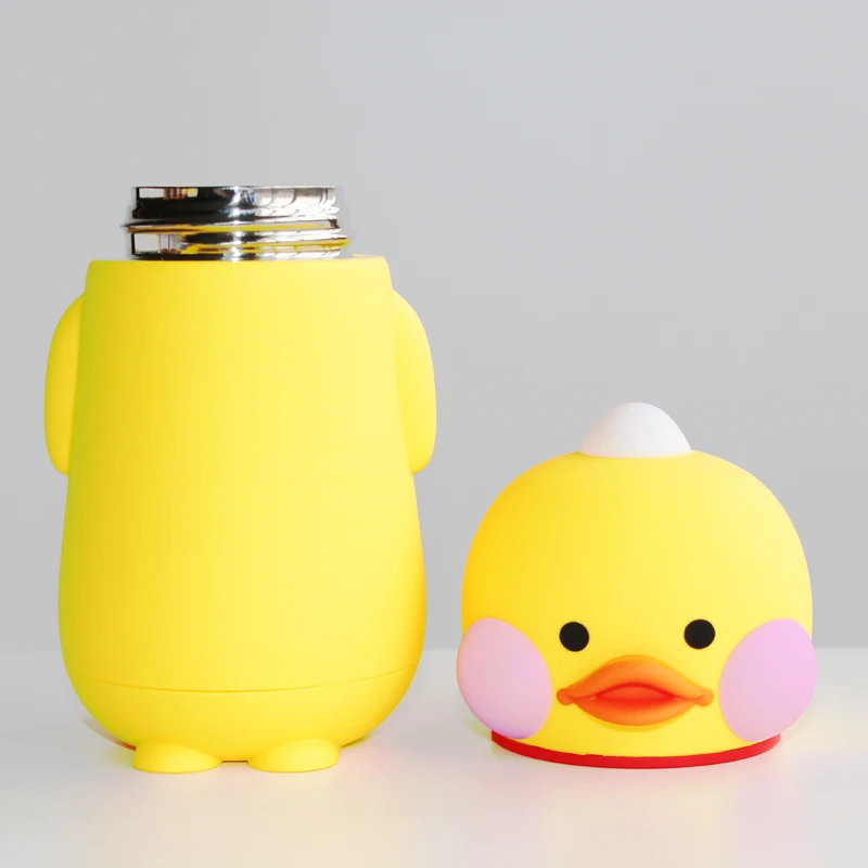 Food Grade Stainless Steel insulated Thermos Duck Portable Thermal Insulated Mug Children Drinking Bottle Nice Gift For student | Дом и сад