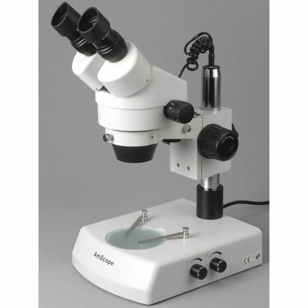 Бинокулярный стерео зум микроскоп AmScope поставляет 7X 45X бинокулярный с двойной