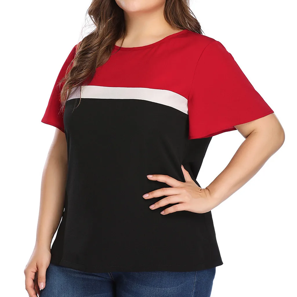 Женская шифоновая футболка с коротким рукавом большие размеры|Футболки| |