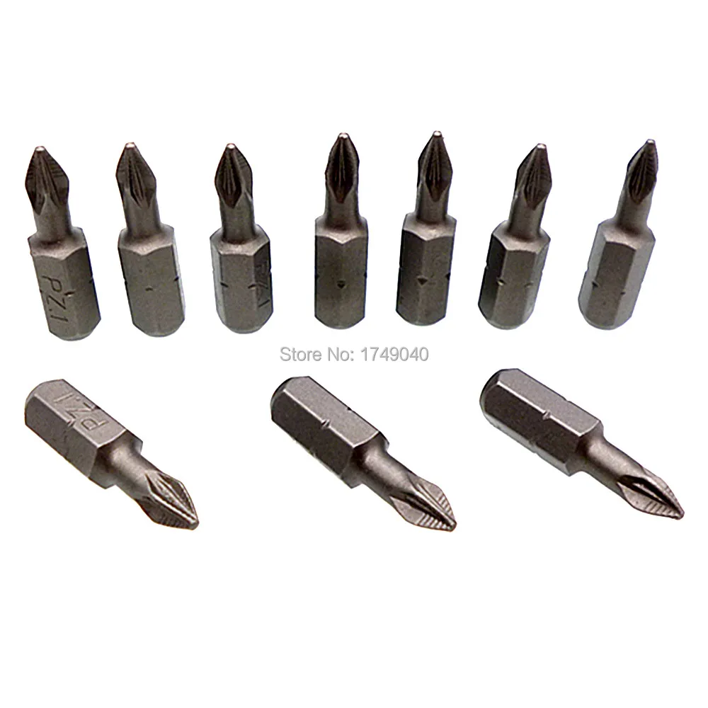 Отвертка с шестигранным хвостовиком PZ1 PZ2 PZ3 магнитным наконечником 1/4 &quot 6 35 мм 25