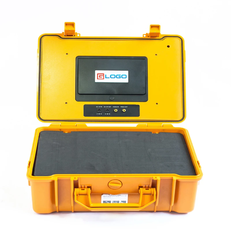 Дешево (1 комплект) 50 м кабель 7 дюймов TFT-ЖК цветной экран HD 600TVL CMOS 24 белая ИК светодиодсветильник ка Водонепроницаемая камера для подводной рыбалки