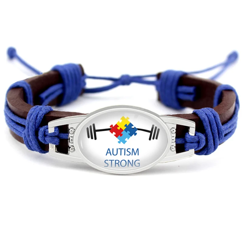 Medical Alert Stethoscope Childhood Breast Cancer Diabetic Type 1 Type 2 Diabetes Autism Awareness Hope Ribbon Leather Bracelets