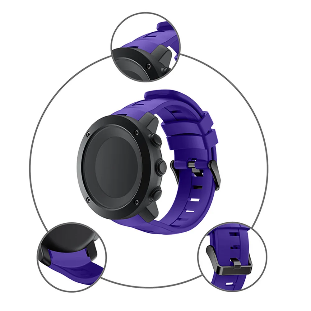 Для SUUNTO AMBIT3 вертикальный Frontier/классический силиконовый спортивный ремешок на запястье сменный ремешок для SUUNTO AMBIT3 вертикальные Смарт-часы