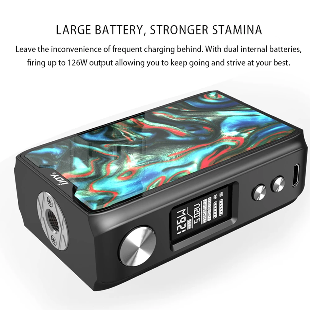 Оригинальный Ijoy SHOGUN JR бокс мод 126 Вт вейп электронная сигарета подходит для SUBOHM