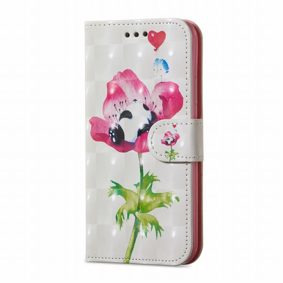 Flower Panda Чехлы с отделениями для карт, Кожаные чехлы Fundas для iPhone XR X XS Max 5 5S SE 6 6S 7 8 Plus, чехлы для книг, сумки для телефонов, фиолетовые бабочки D27Z - Цвет: Flower Panda