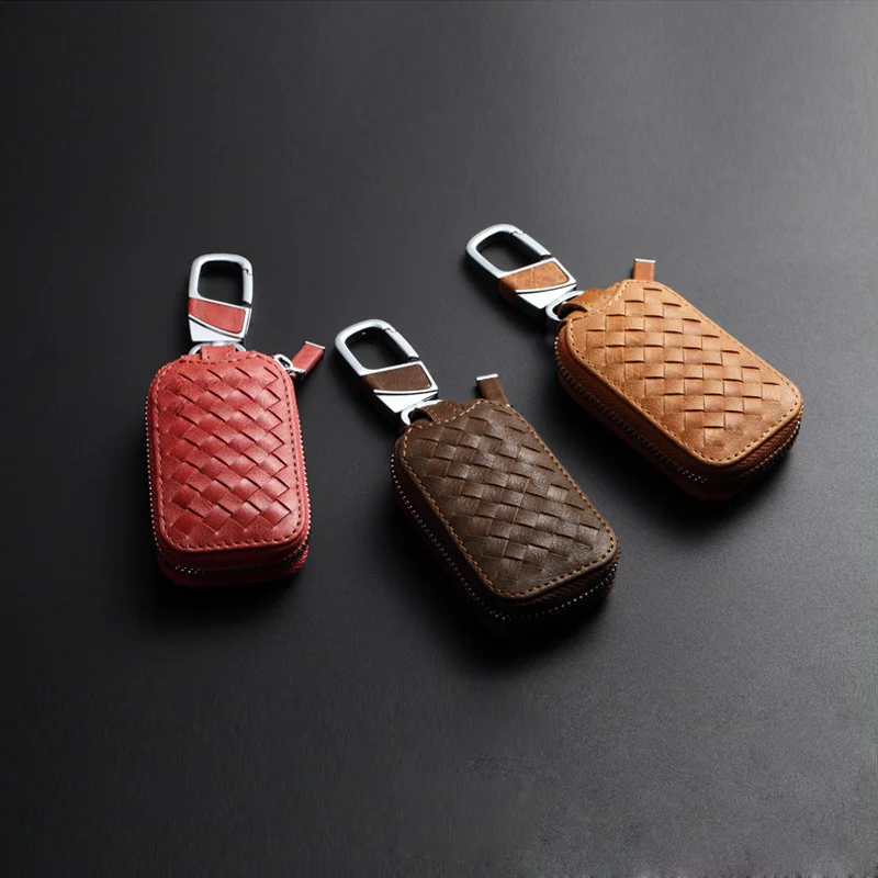 Чехол для ключей бумажники держатель на молнии чехол автомобиля настоящая