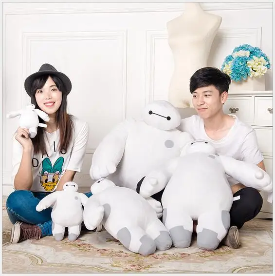 20 см Большой Герой 6 Baymax плюшевые куклы робот Baymax Мягкие плюшевые игрушки Дети Рождественский подарок 043