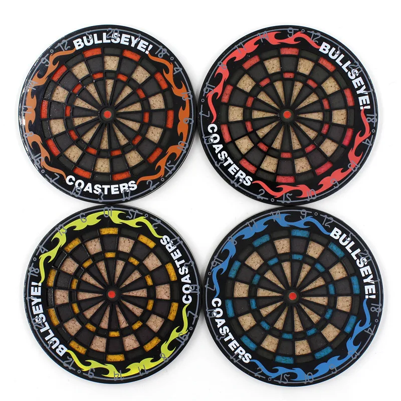 4pcs/Set Creative dart Drink Coasters Table Cup Mat Home Decor Coffee Placemat Tableware Gadgets 301-0219 | Дом и сад