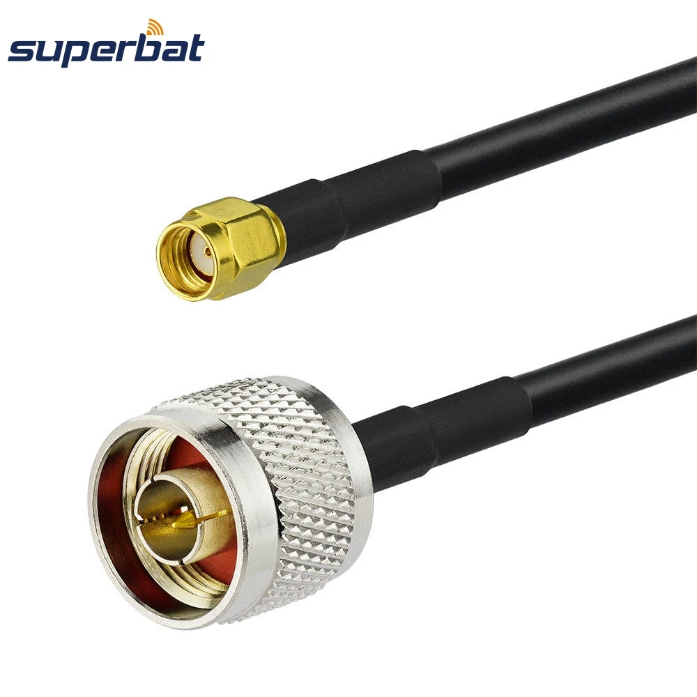 Только RP SMA кабель N Тип прямой штекер BNC к Прямые мужской KSR195 500 см для GSM 3G 4G GPS WI FI