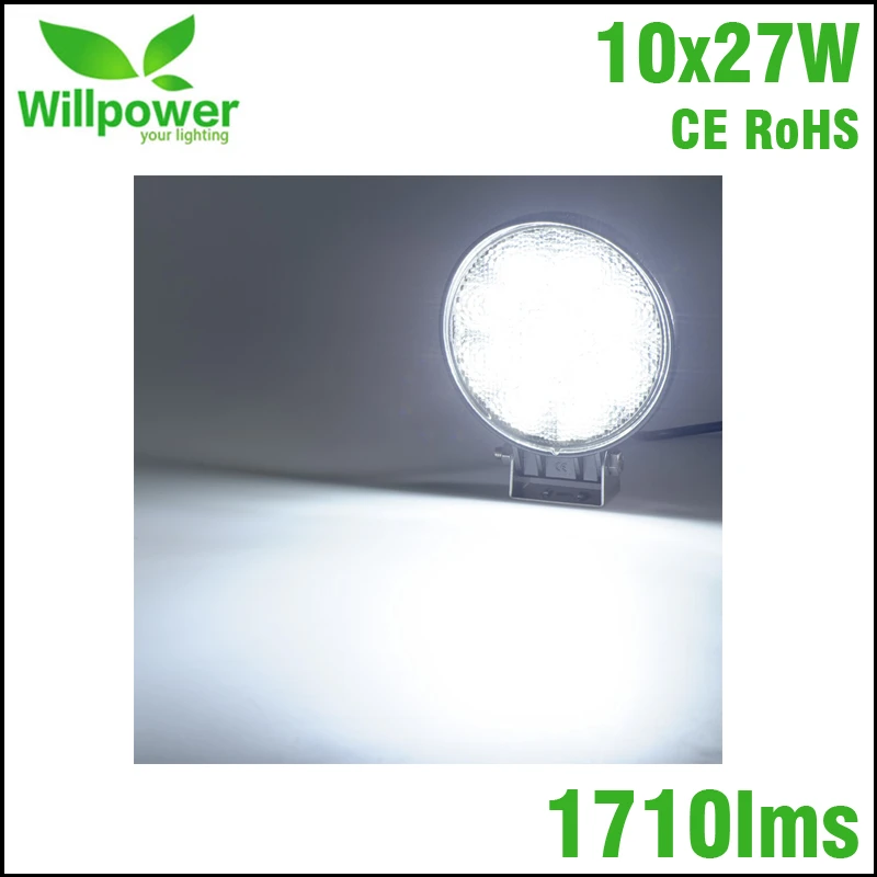 10 шт. 4-дюймовый Водонепроницаемый светодиодный рабочий светильник 12 в 24 27 Вт