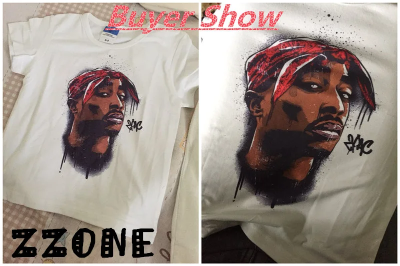 Детская футболка Tupac 2pac с принтом Swag в стиле хип хоп Повседневная летние топы