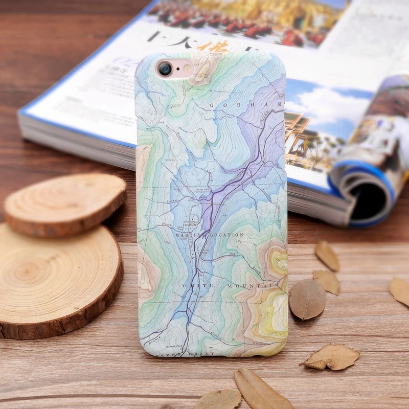 Roybens Высокое качество модные Мрамор Телефонные Чехлы для iPhone 6 S Plus Географические