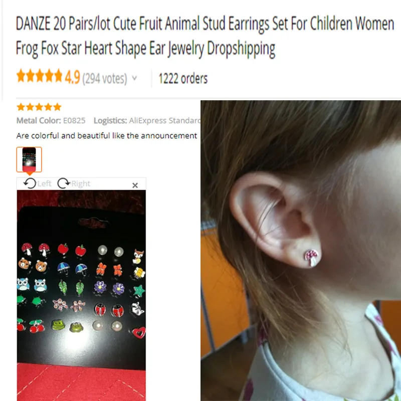 DANZE, 20 пар/лот, милые серьги-гвоздики с животными, набор для детей, женщин, лягушка, лиса, звезда, сердце, форма, серьги, дропшиппинг
