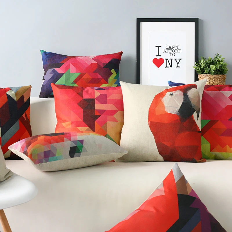 Декоративные диванные подушки в скандинавском стиле Геометрическая простая