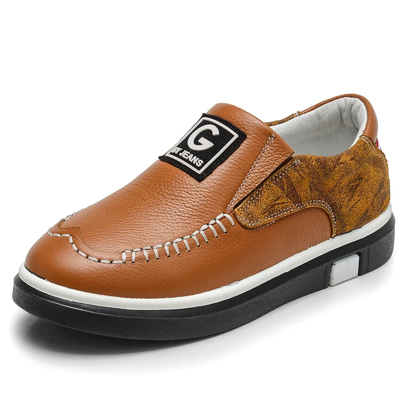 Туфли из натуральной кожи для мальчиков 3 цвета размеры 26 37|genuine leather shoes boys|leather