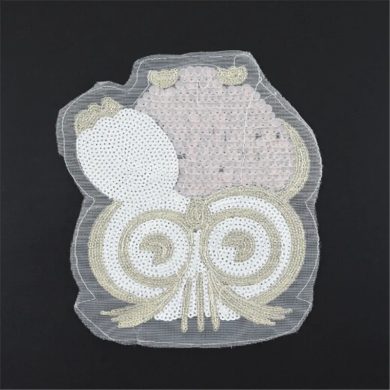 Clothing Women Shirt Top Diy Large Patch Owl birds Sequins deal with it T-shirt girls Patches for clothes Stickers Strange thing | Дом и сад