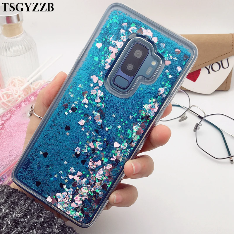 

Glitter Liquid Quicksand Case For Samsung Galaxy S9 S10 Plus J3 2017 J5 Pro J7 2017 J730 J530 J330 Bling Sequins Phone Cover
