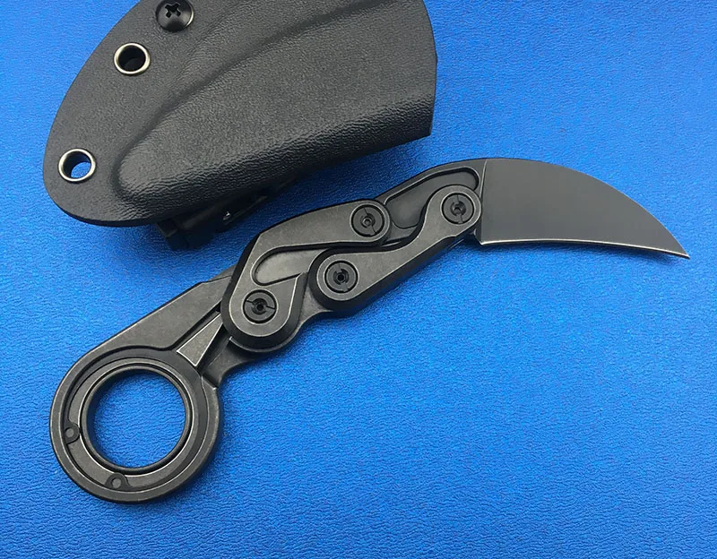 LEMIFSHE механический нож-коготь Caswell M390 с порошковым стальным лезвием+ стальная ручка для отдыха на природе, многоцелевой охотничий инструмент для повседневного использования