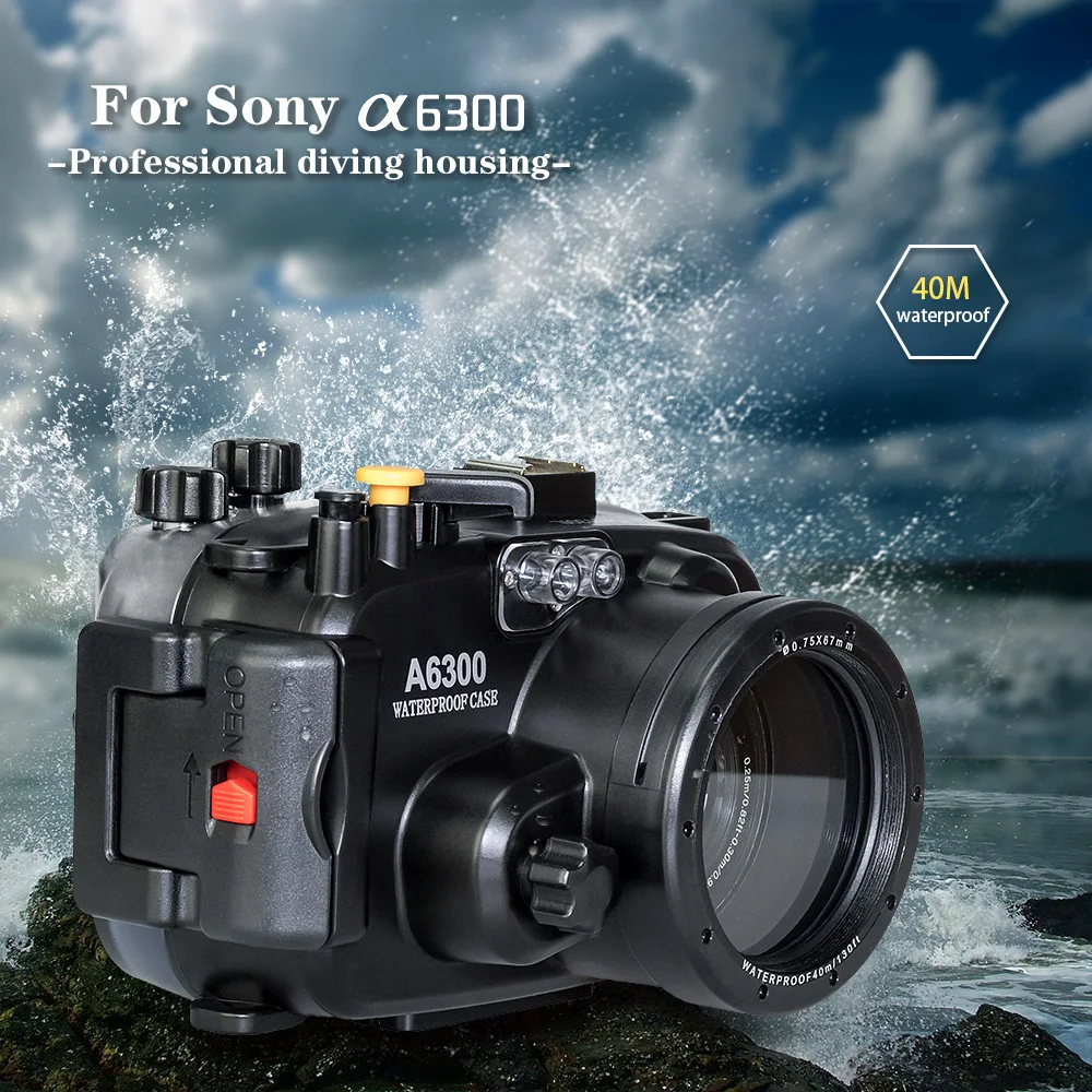 Для sony A6300 A6400 корпус камеры водонепроницаемый IPX 8 глубина погружения 40 м фотографический свободно подводный защитный чехол оборудование