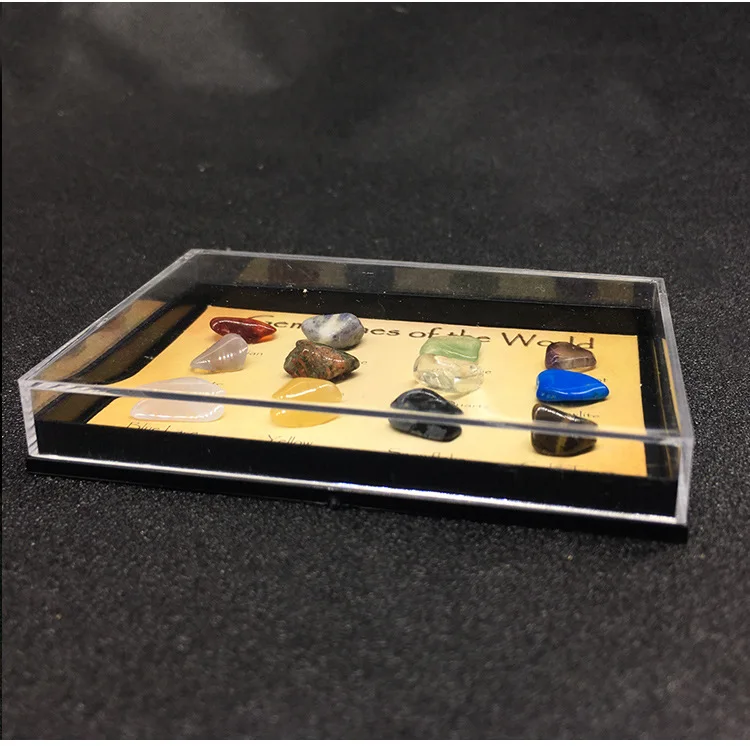 Миниатюрный камень 12 видов натурального хрустального сырья образцы