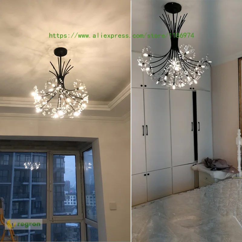 Скандинавская современная детская комната Led bedroom lamp dandelion Висячие огни