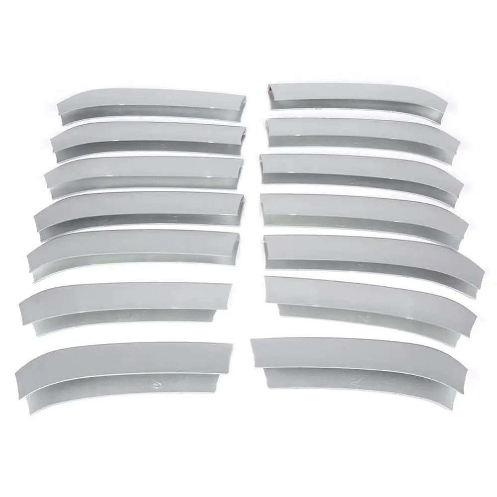 14 шт. накладка на переднюю решетку автомобиля автомобильные хромированные
