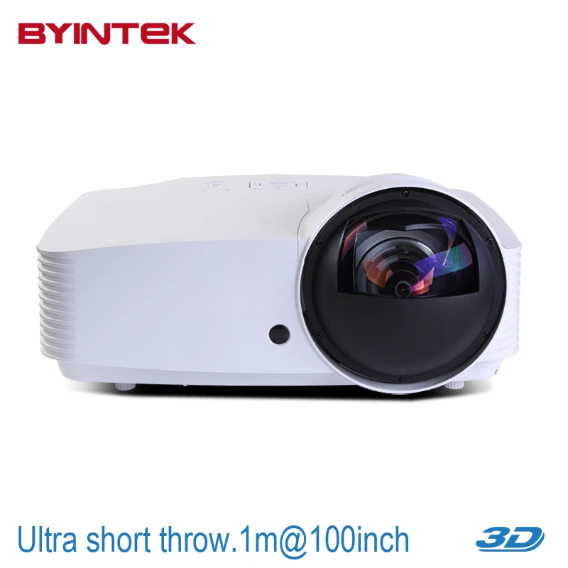 Ультра-short throw Видео фокус BYINTEK BD517UST 6000 ANSI люмен 1080 P full HD 3D DLP USB HDMI Проектор Proyector для