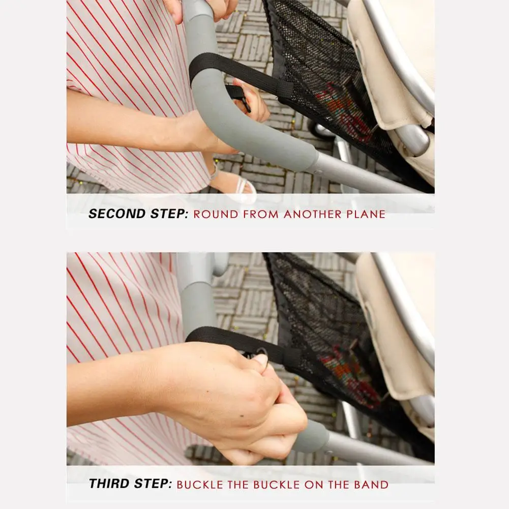 1pc NEW Baby Stroller Organizer Child Trolley Basket Mesh Hanging Storage Net Bag Seat Pocket Stroller Cart Accessories