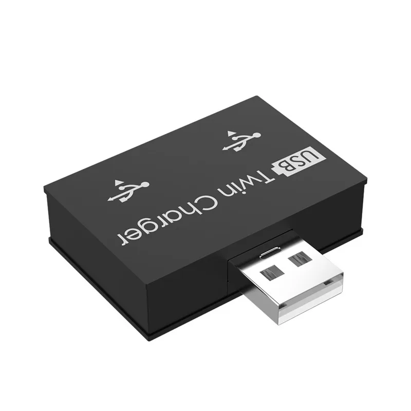 Портативный USB 2,0 Разветвитель USB двойной USB2.0 концентратор телефона для зарядки передачи и синхронизации данных адаптер для MacBook, ПК, ноутбук Тетрадь